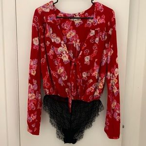 Intimately by Free People floral bodysuit